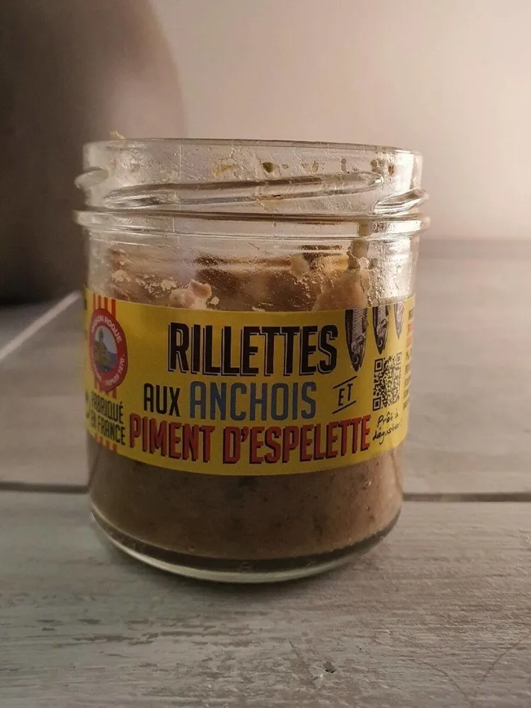 Rillette aux anchois et piment d'Espelette
