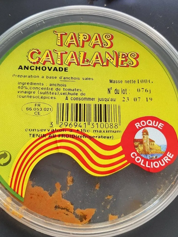 Tapas catalanes anchovade