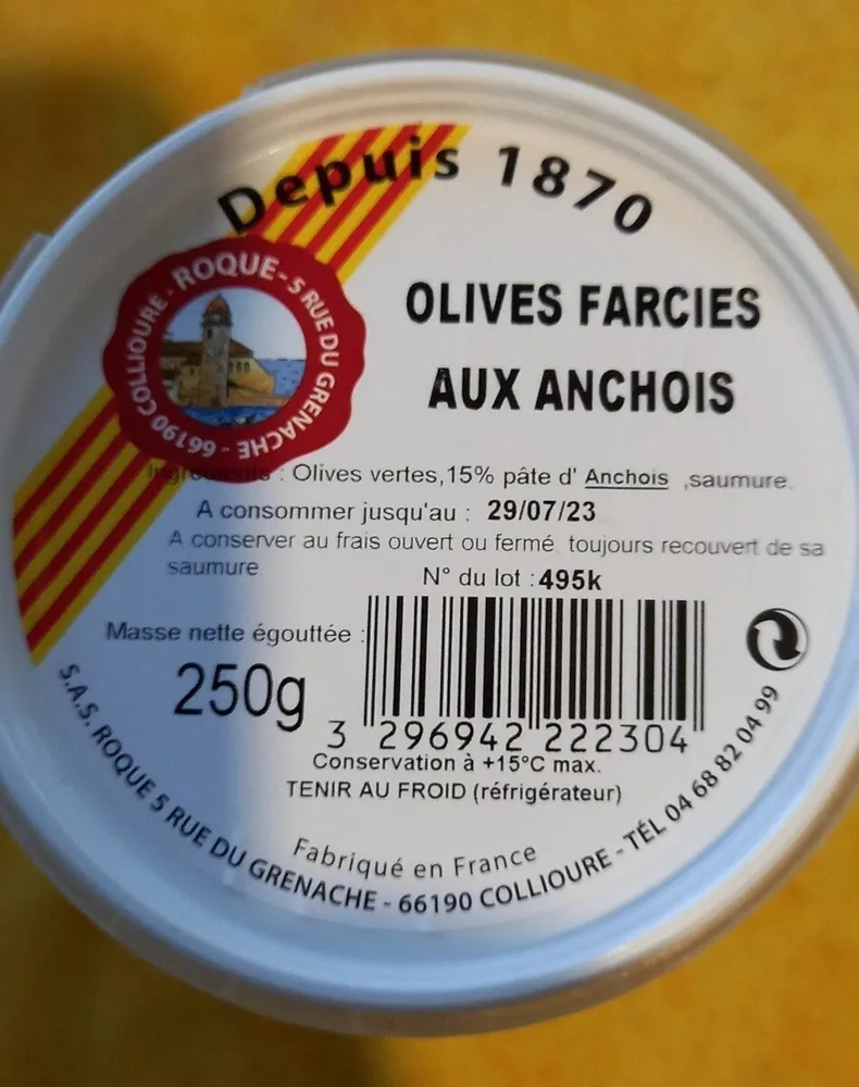 Olives farcies aux anchois