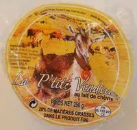 Fromage de chevre au lait pasteurise La P'tite Vendeenne, 48%MG