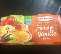 Dessert de fruits pomme/vanille