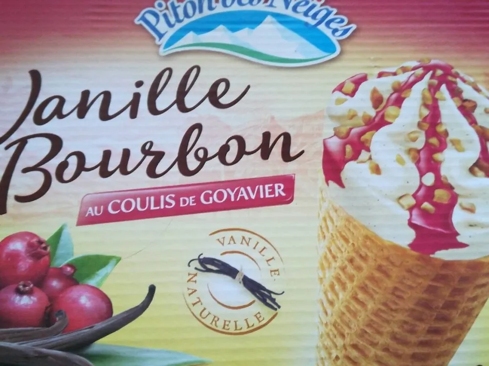 Cône Vanille bourbon au coulis de goyavier