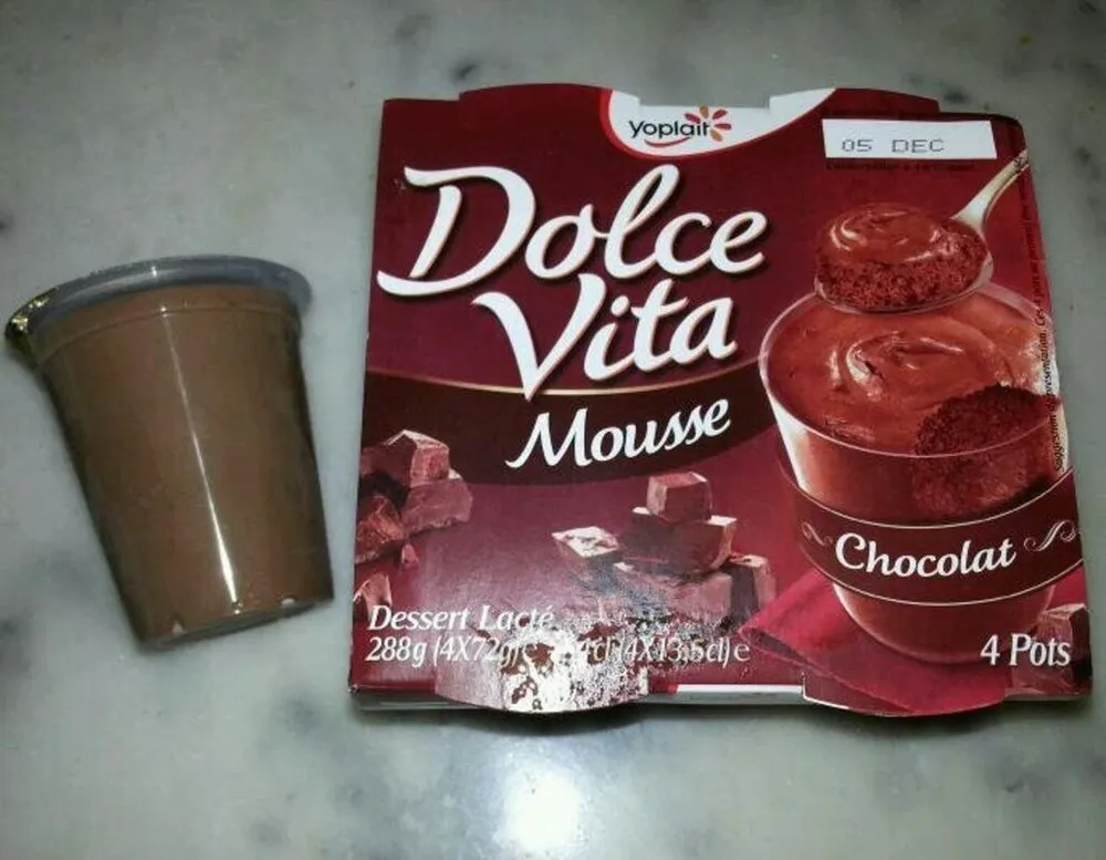 Mousse au chocolat 4 pots