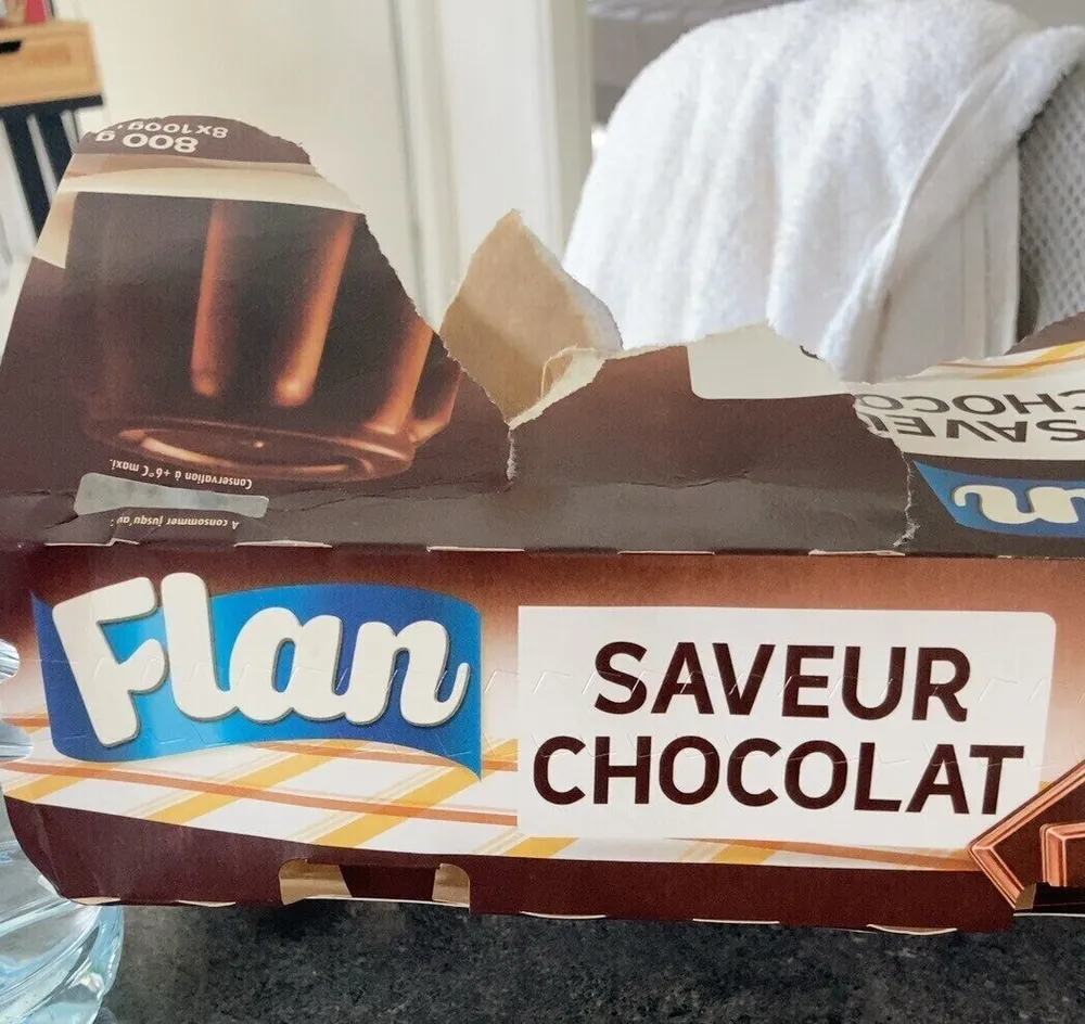 Flan saveur chocolat