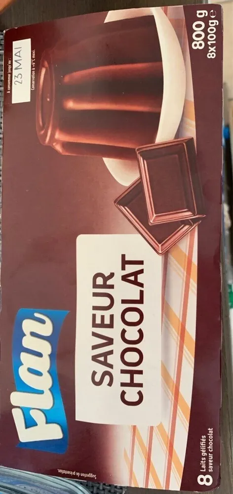 Flan saveur chocolat