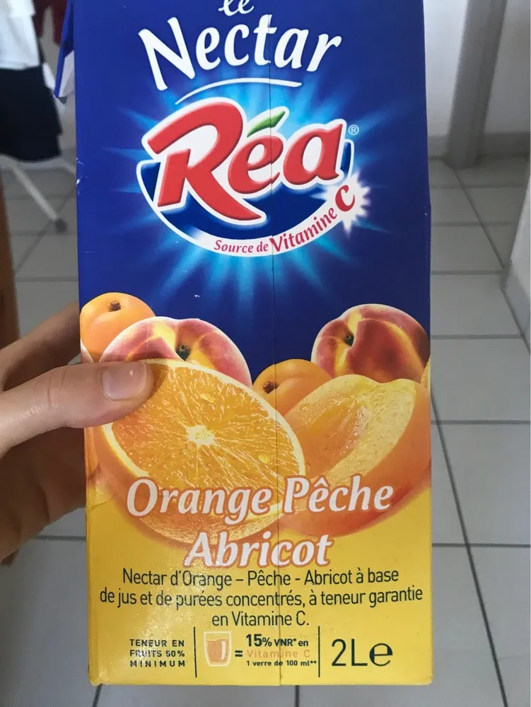 Le nectar orange peche abricot