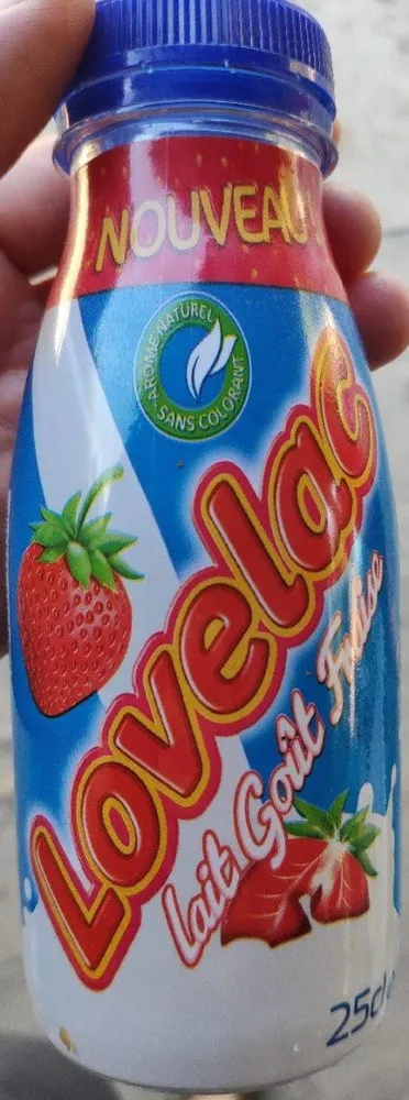Lait goût fraise