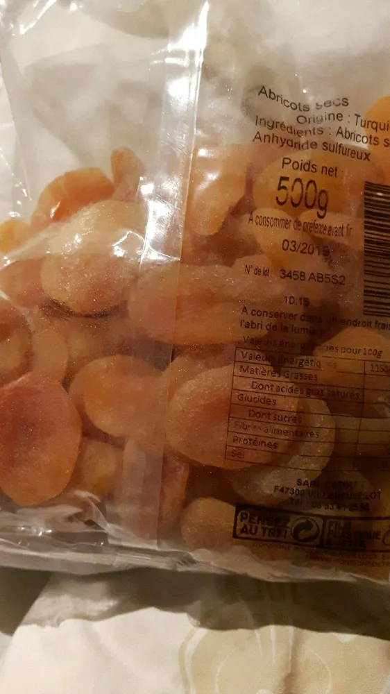 Abricots secs