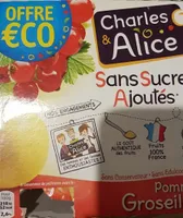 Pommes groseilles Sans sucres ajoutés