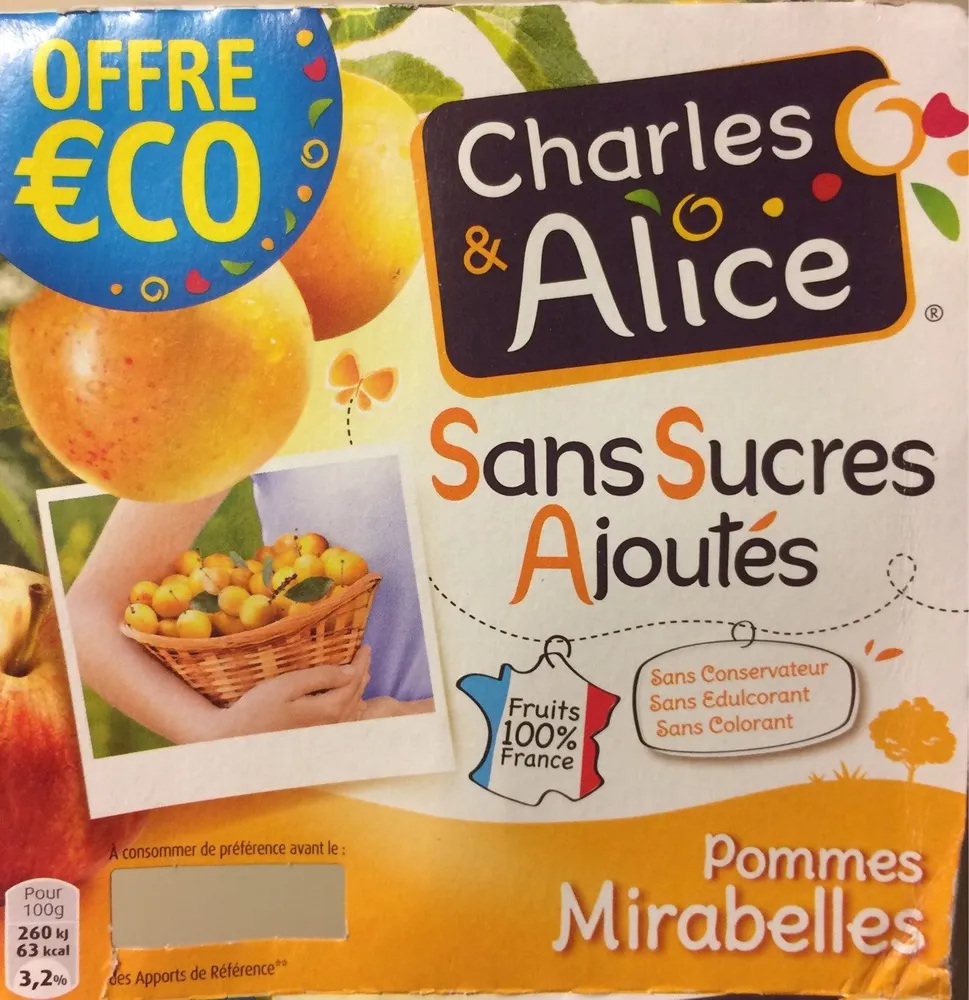Dessert fruitier pommes mirabelles