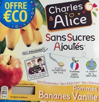 Compote Pommes Bananes Vanille 4 x 97 g