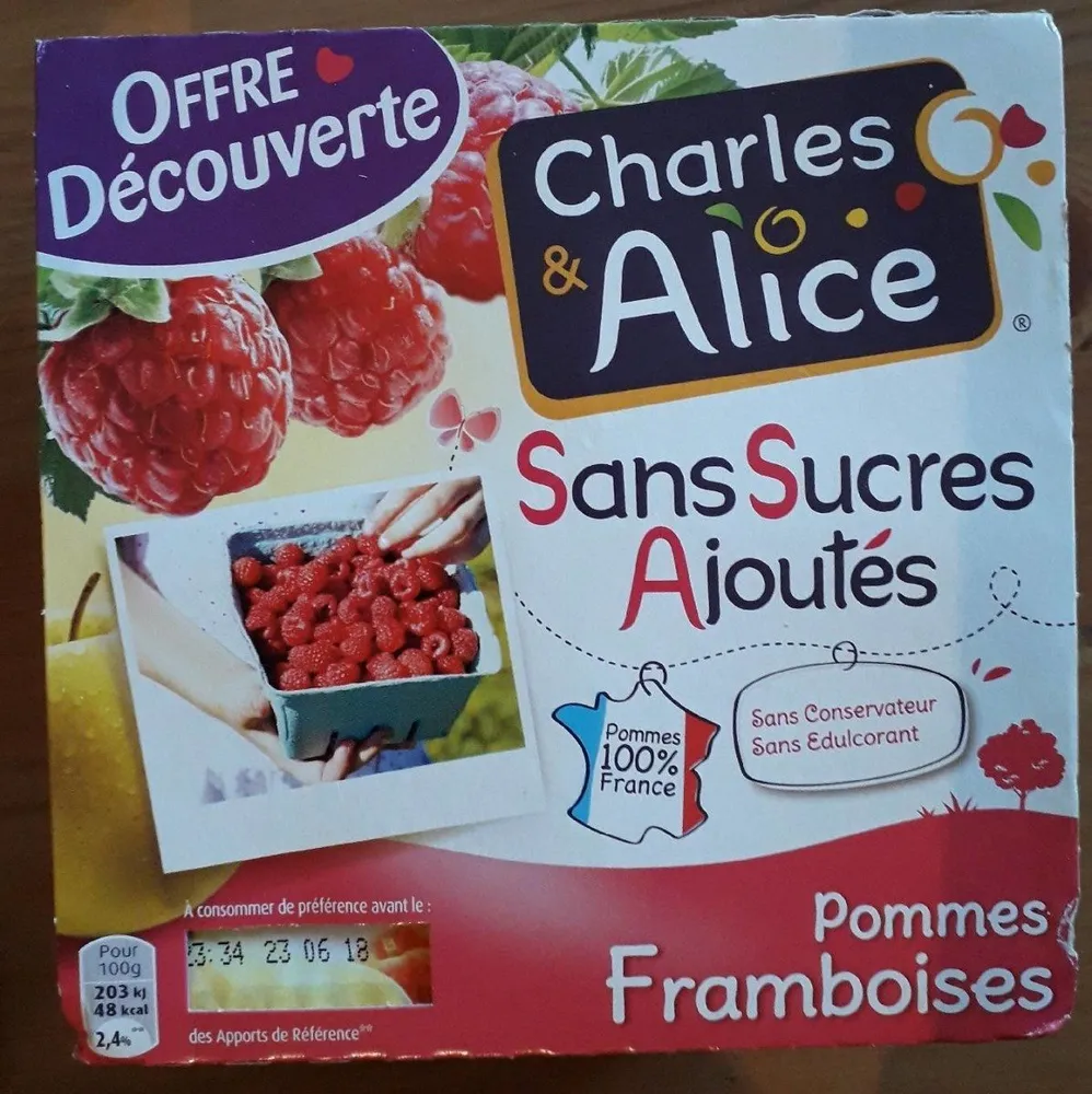 Pommes-framboises
