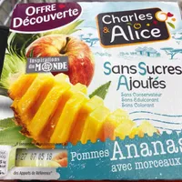 Compote Pommes-Ananas avec morceaux sans sucres ajoutés