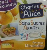 Compotes pommes mirabelles s/s ajoutés