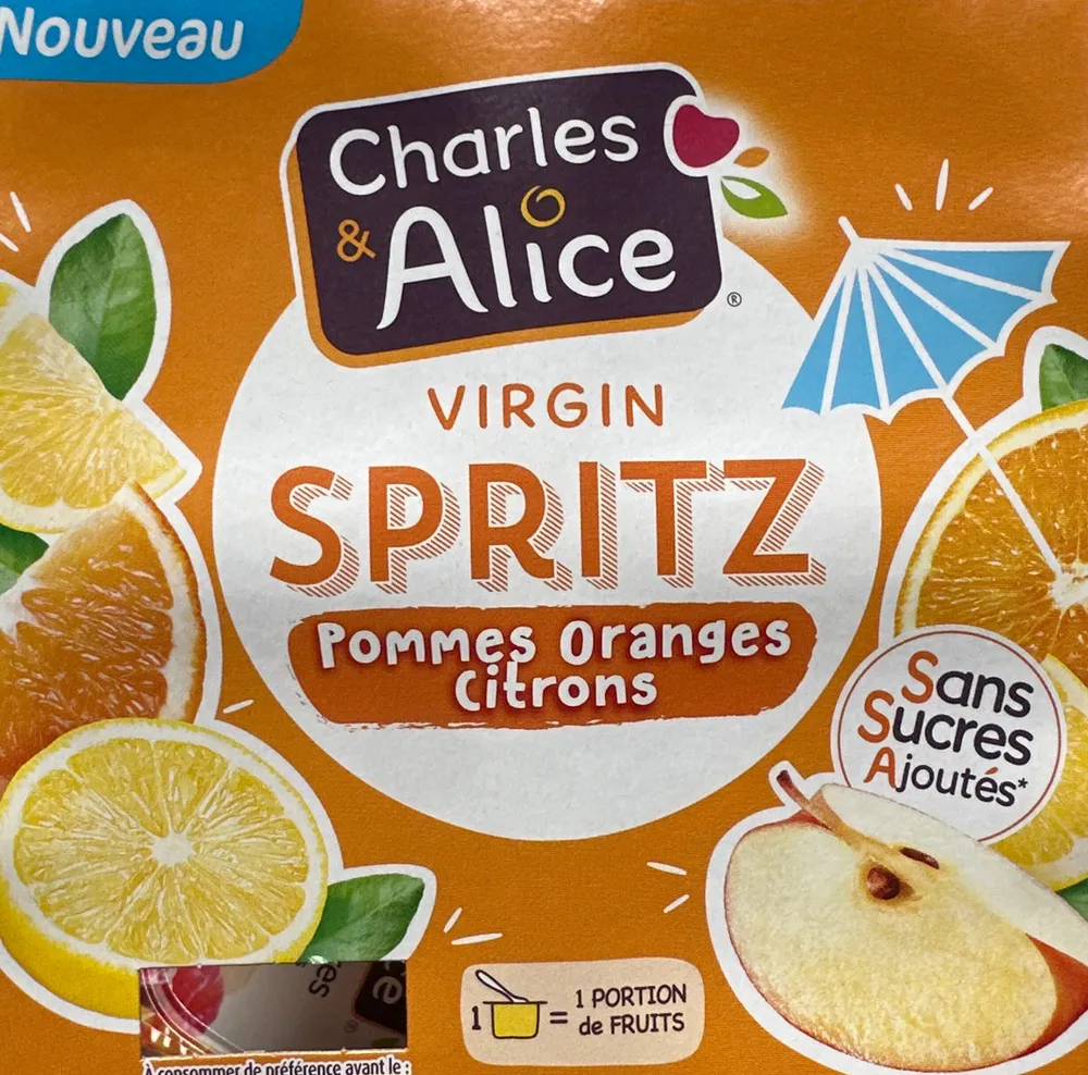 Virgin Spritz Pommes Oranges Citrons