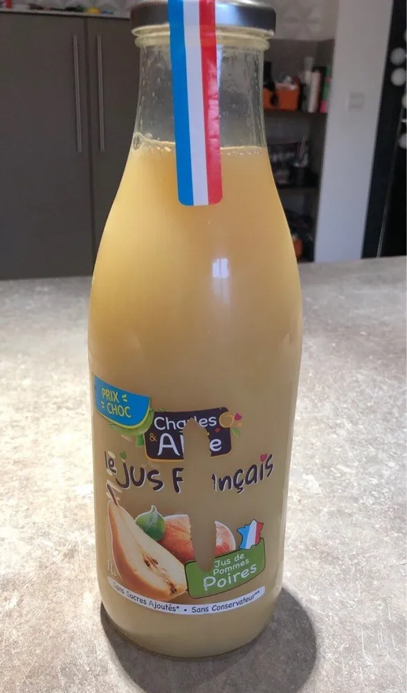 Jus de pomme poires