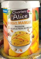 SORBET MANGUE & PASSION & ECLATS DE NOIX DE PECAN