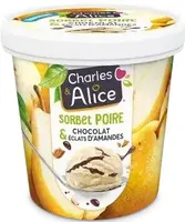 SORBET POIRE & CHOCOLAT & ECLAT D'AMANDES