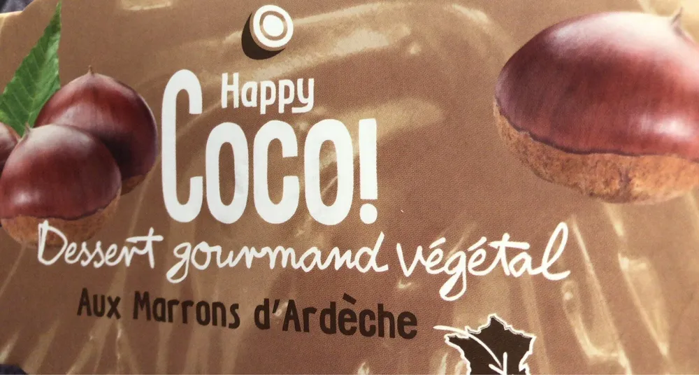 Dessert gourmand végétal aux marrons d'Ardèche