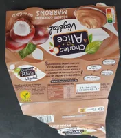 Dessert gourmand marron