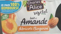 Dessert végétal Lait d'amande Abricot Bergeron