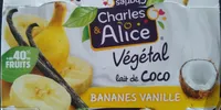 Végétal lait de coco bananes vanille