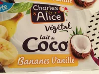 Dessert végétal au lait de coco saveur bananes vanille