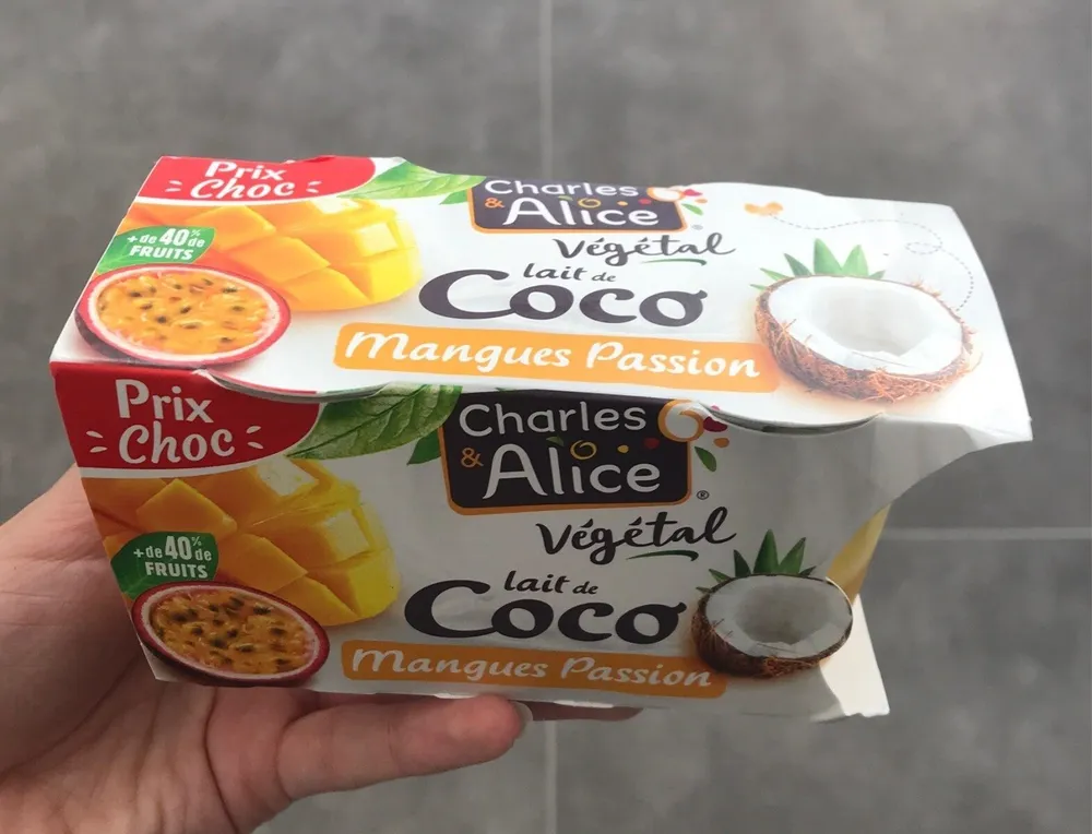 Végétal lait de coco mangues passion