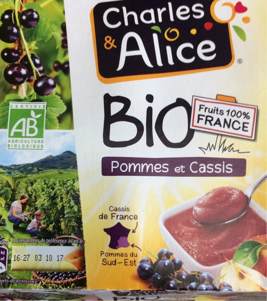 Dessert pomme cassis bio