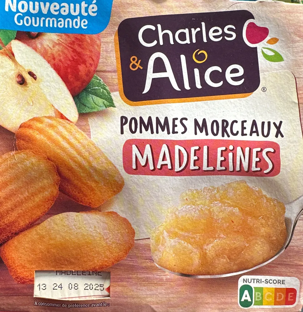 Pommes Morceaux Madeleines