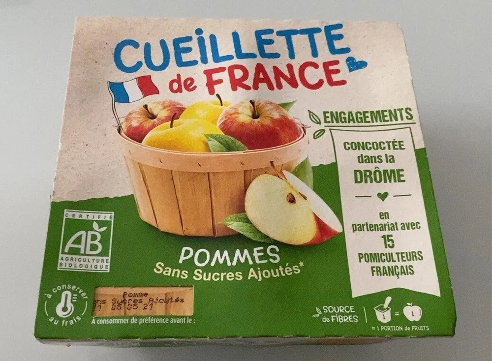 Purée de pommes sans sucres ajoutés
