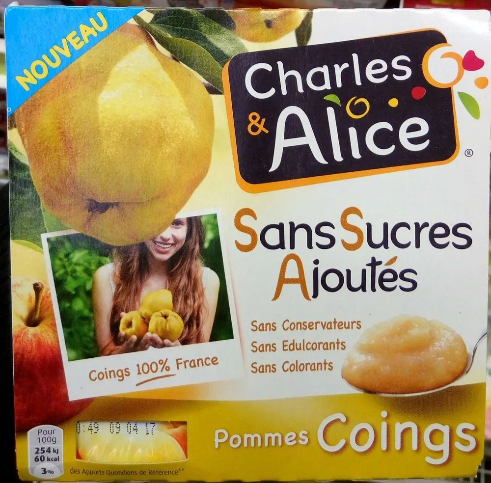 Pommes Coings sans sucres ajoutés