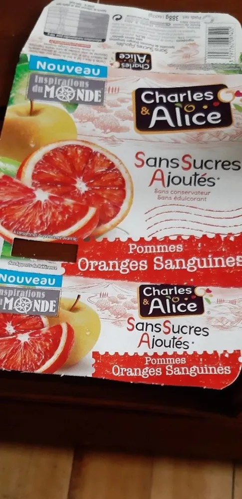 Compote pommes oranges sanguines