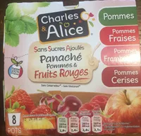 Panaché pommes et fruits rouges