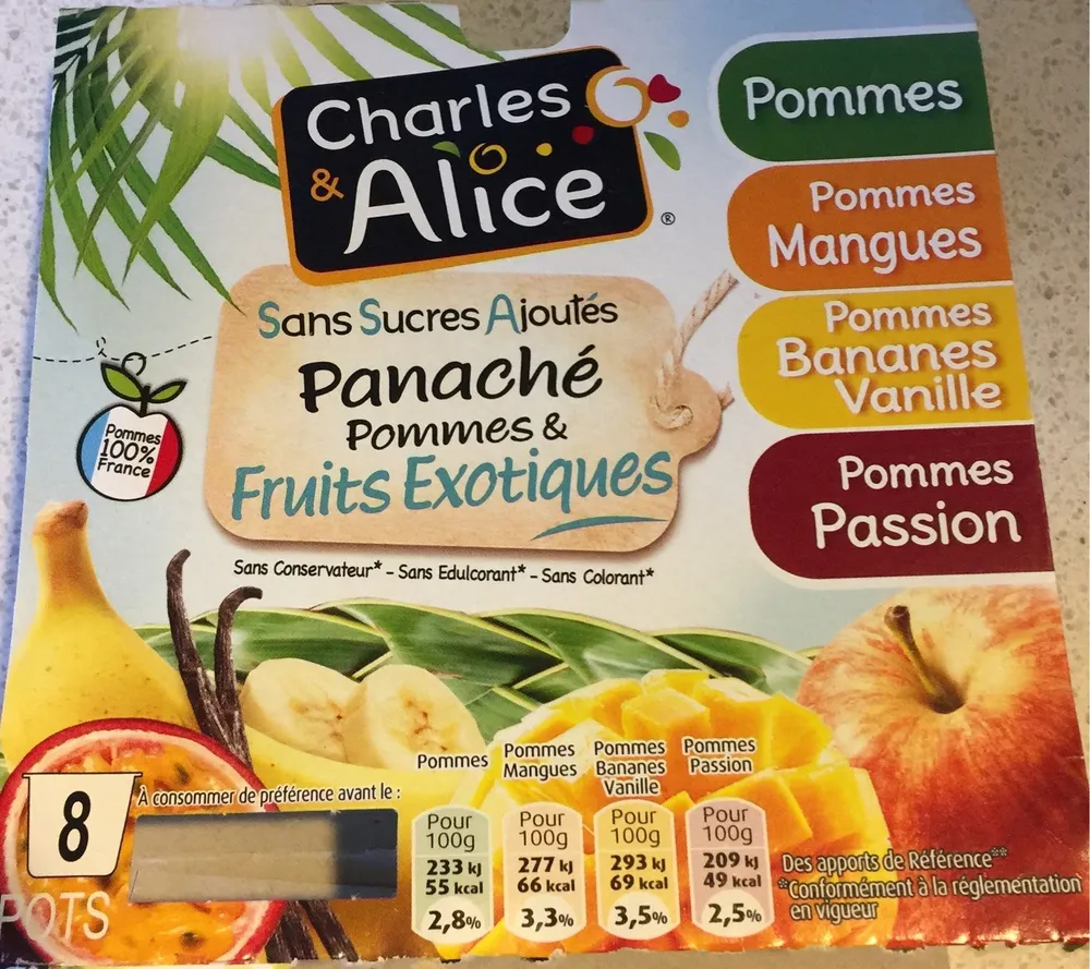 Panaché pommes & fruits exptiques