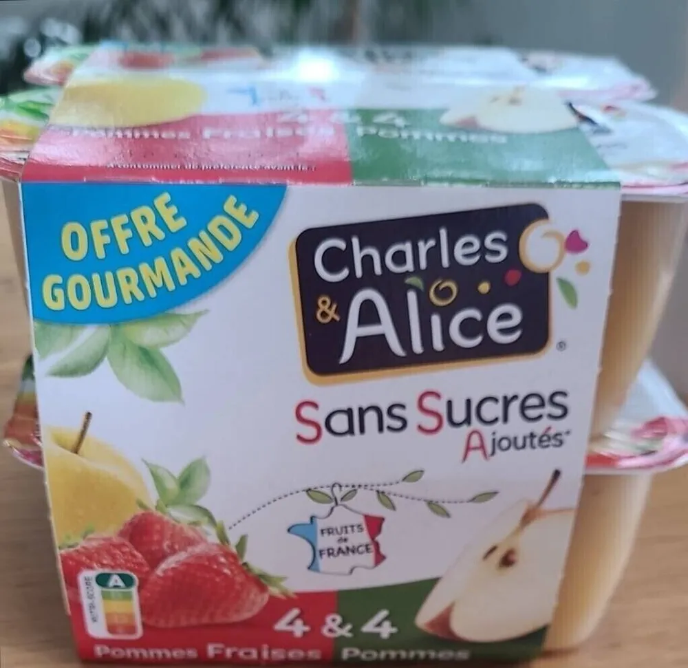 Compote pomme Fraise & pomme