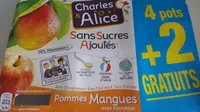 Pomme mangues avec morceaux