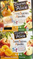 Dessert fruitier Charles&Alice pomme/mirabelle s/sucre