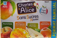 Spécialités de fruits Panaché sans sucre ajouté Pommes/Pommes-Mange/Pommes-Poires/Pommes-Abricots 16 x 100 g