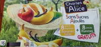 Compotes Pommes Bananes Vanille et Pommes Sans Sucres Ajoutés
