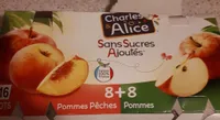 Compotes pommes pêches et pommes