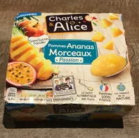 Compote Pommes Ananas Morceau Passion