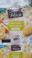Charles & Alice Pommes morceaux Yuzu