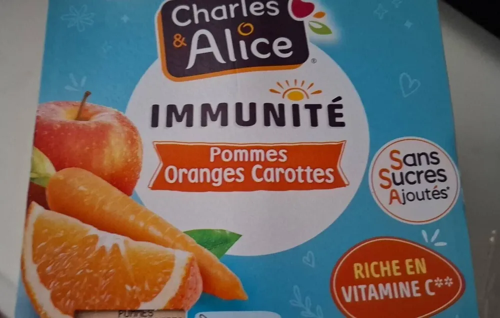 IMMUNITÉ Pommes Oranges Carottes
