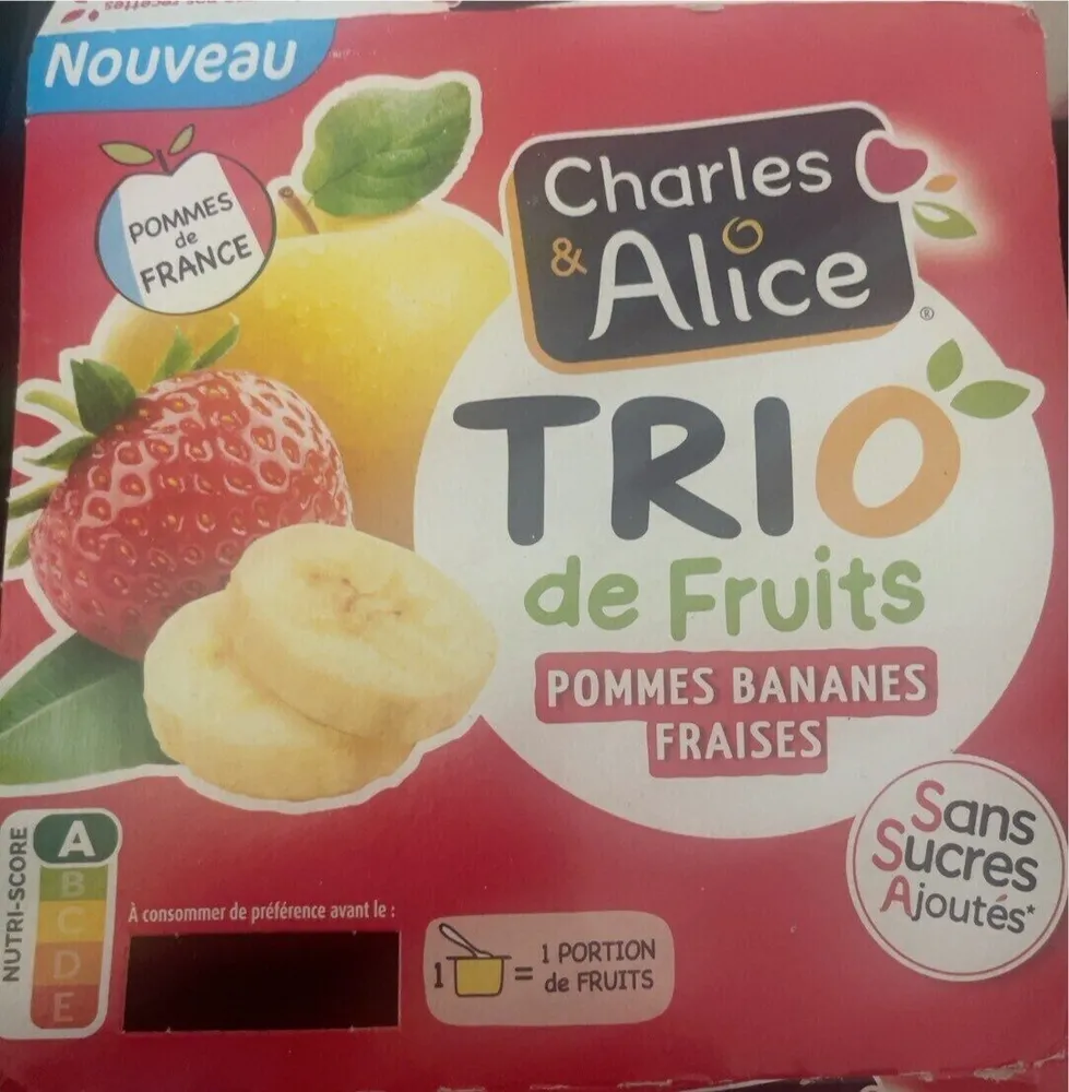 Compote pommes bananes fraises