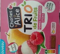 Trio de fruit pommes framboise litchi