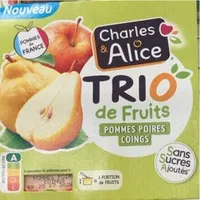 Trio de fruits - pommes, poires, coings