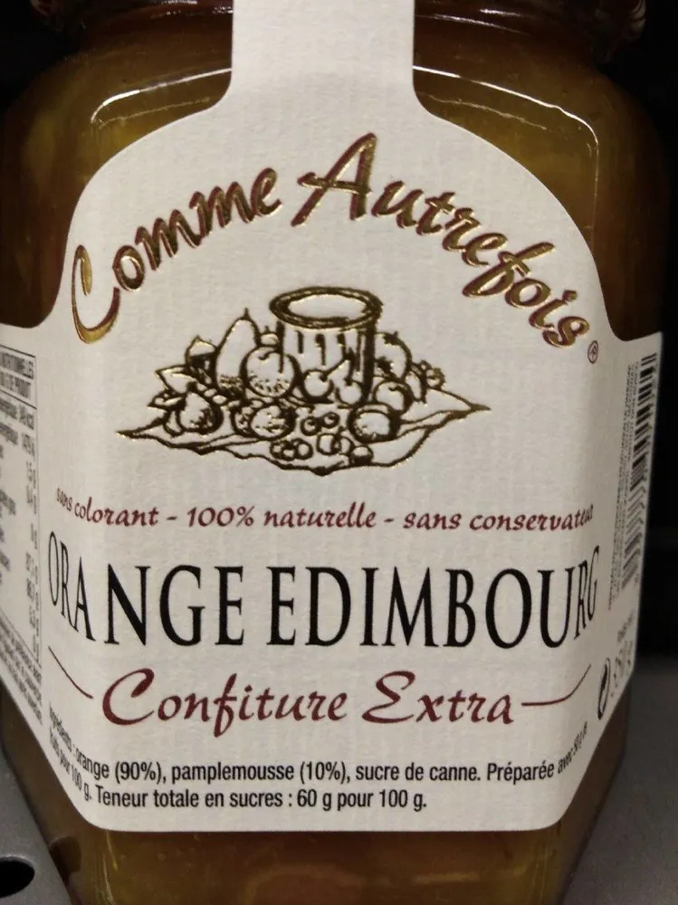 Confiture extra orange Edimbourg