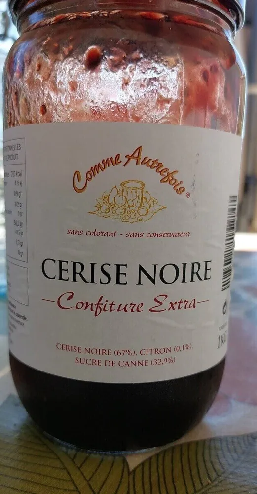 Confiture de cerise noire "comme autrefois "