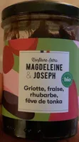 Confiture Griotte, fraise, rhubarbe, fève de tonka